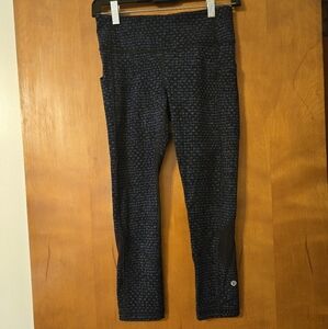 Lululemon Pace Rival Crop Leggings Shatter Weave Desert Teal Alberta Lake 4